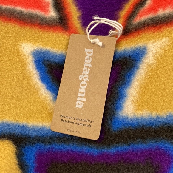 🛑Patagonia Synchilla Jumpsuit Fleece-Lab Patched Vision Quest Big:Catalan Coral - Picture 4 of 8